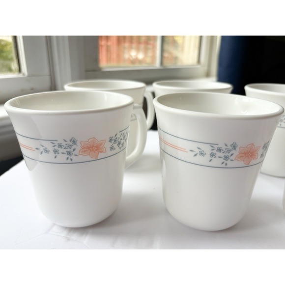 Corning Corelle Apricot Grove coffee mugs, Set Of 8 Made In USA - Picture 1 of 7